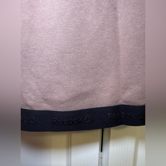 Reebok - Women's Casual Athletic Sporty Warm Brown Long Sleeve Mockneck Crop Top - Picture 4 of 8